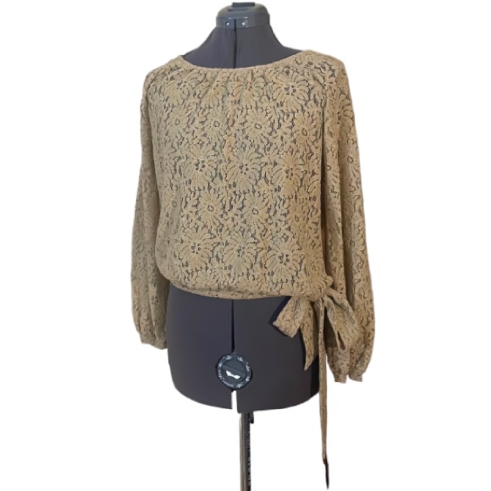 Michael Michael Kors Beige Lace Top Size P
